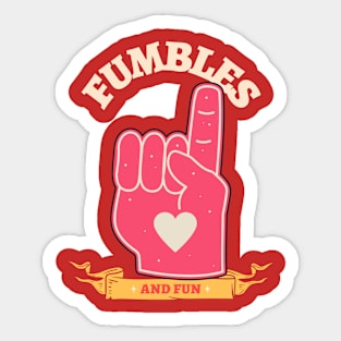 Fumbles and fun american football Sticker